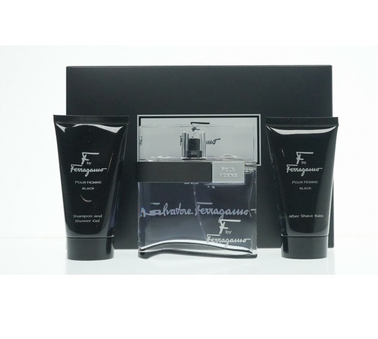 Salvatore Ferragamo Men's F Black Gift Set-