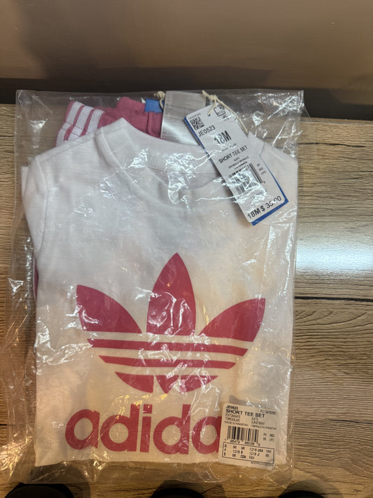 Adidas girls 2 piece summer set 18 months