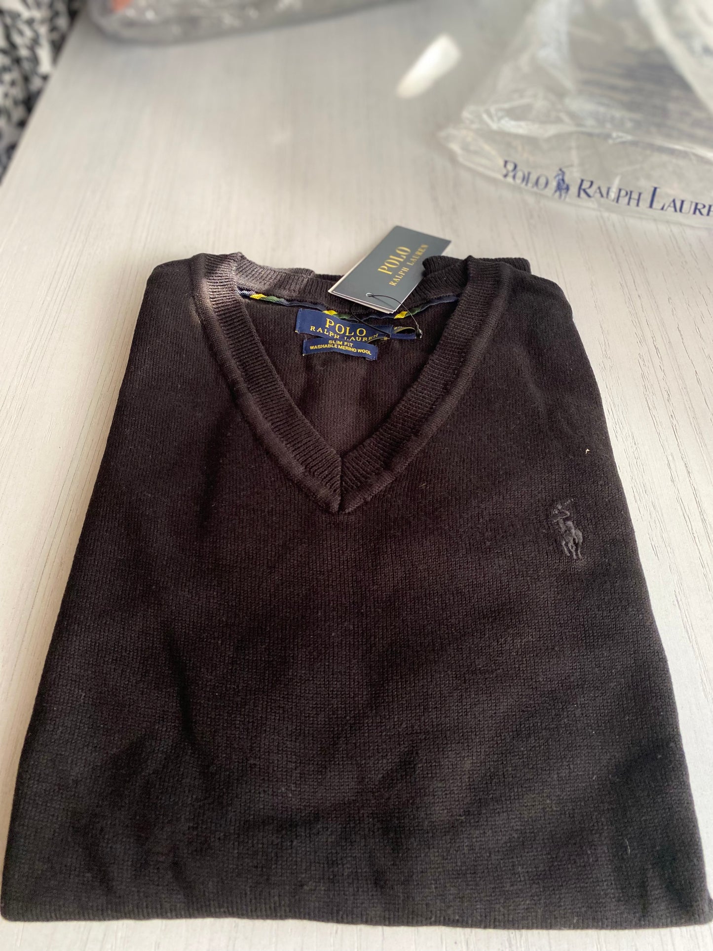 Ralph Lauren Slim Fit Sweater - Black