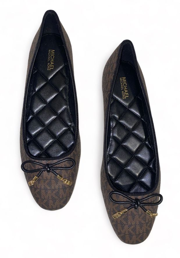 Michael Kors Nori Round Toe Slip-On Ballet Flats