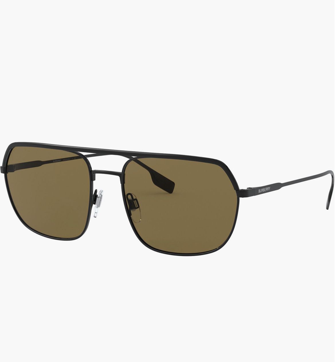 Burberry 58mm Aviator Sunglasses Matte Black-PO