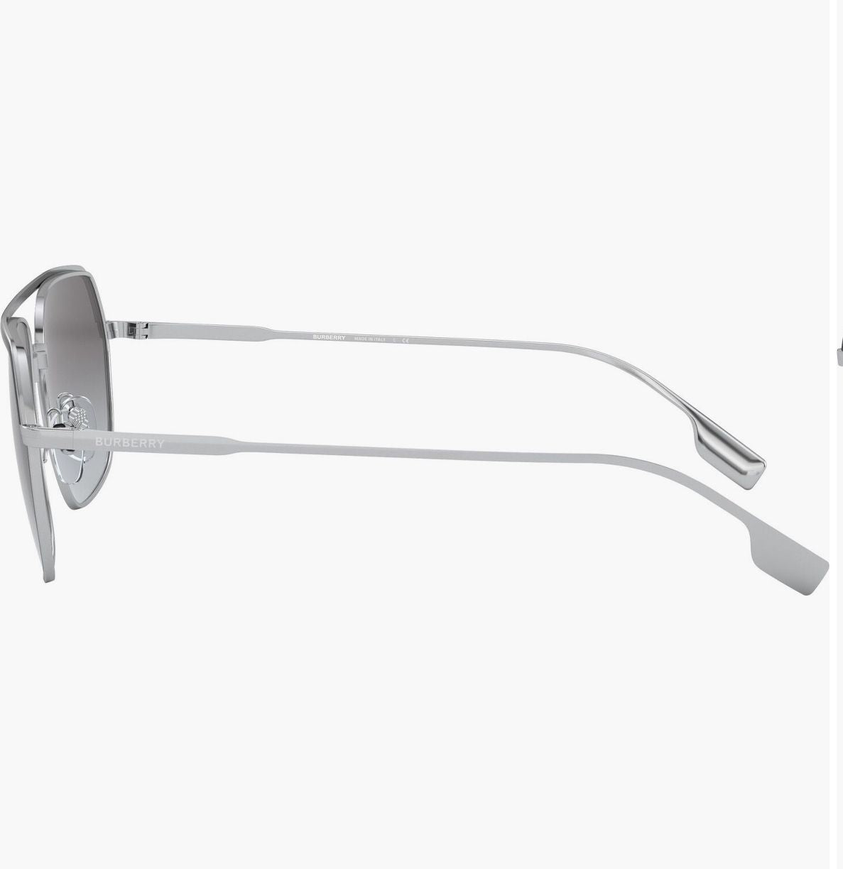 Burberry 58mm Aviator Sunglasses Silver-PO