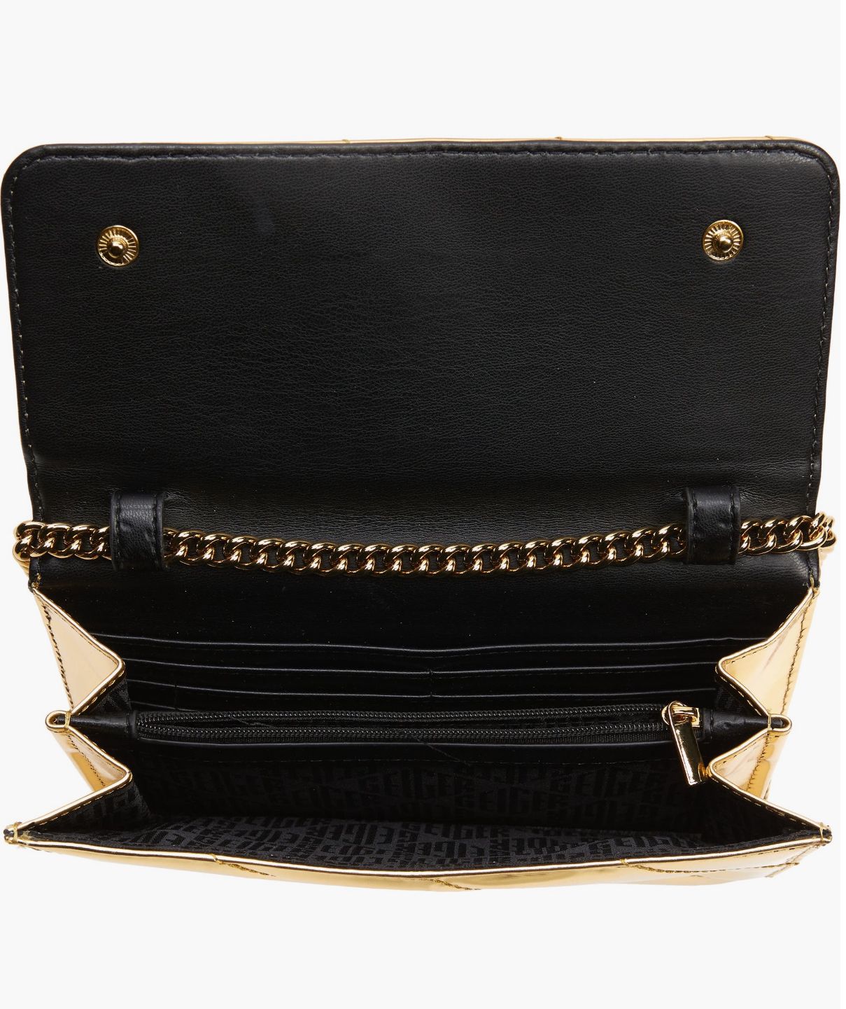 Kurt Geiger Soho wallet on chain (mirror gold) - PO