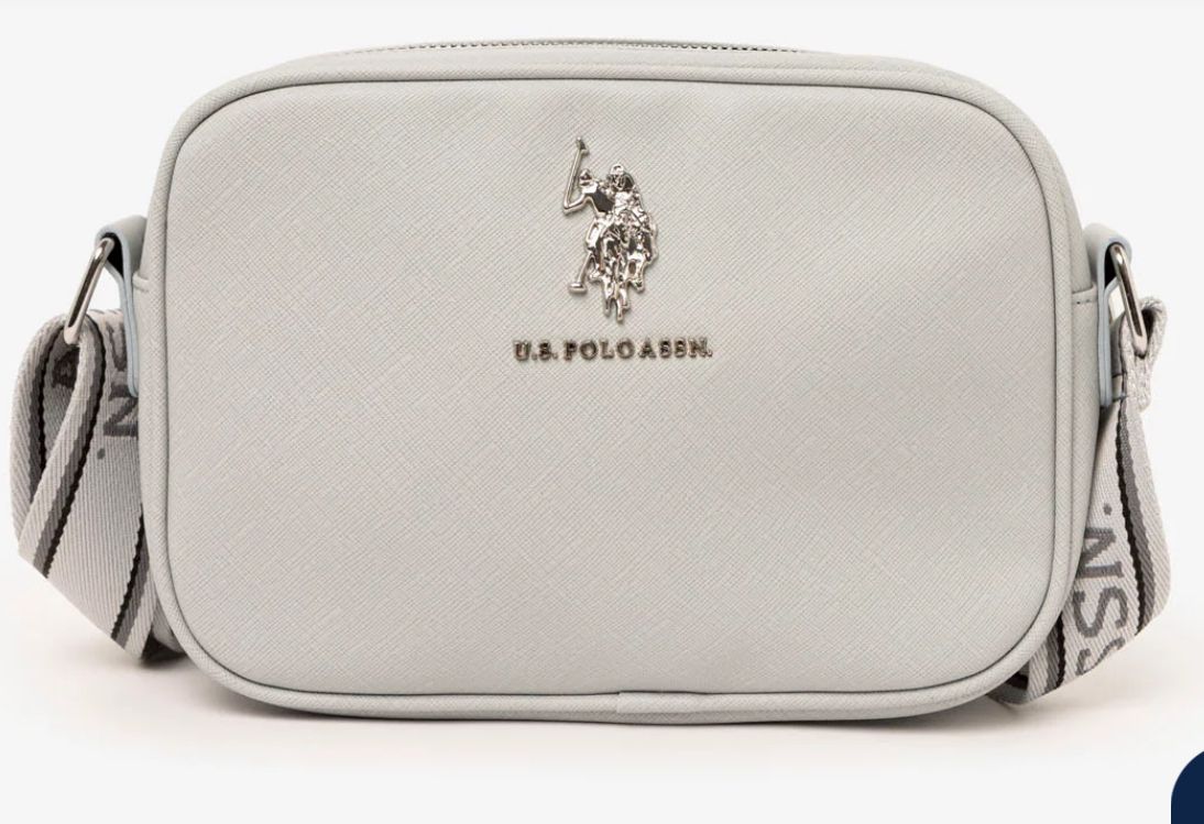 US Polo classic zip bag light grey - PO