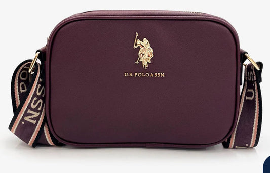 US Polo classic zip bag burgundy - PO