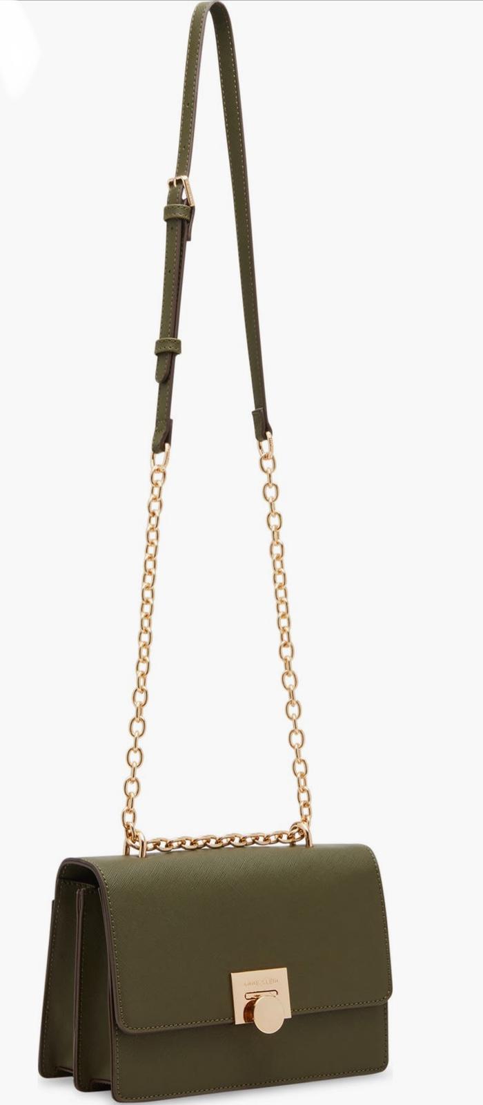 Anne klein chain flap convertible shoulder bag OLIVE