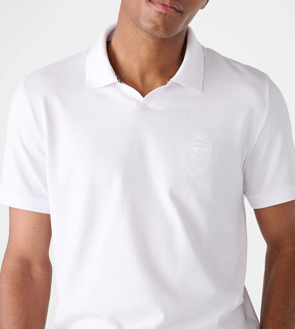 Karl Lagerfeld Johnny Collar Knight Pique Polo